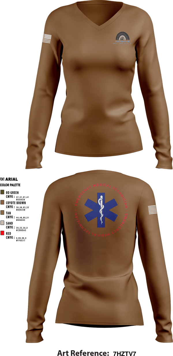 Women's Long Sleeve Vneck Shirt, , Fire Department, Teamtime, Team time, sublimation, custom sports apparel, team uniforms, spirit wear, spiritwear, sports uniforms, custom shirts, team store, custom team store, fundraiser sports, apparel fundraiser