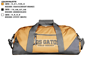 Duffle Bag, Los Gatos High School Field Hockey, Field Hockey, Teamtime, Team time, sublimation, custom sports apparel, team uniforms, spirit wear, spiritwear, sports uniforms, custom shirts, team store, custom team store, fundraiser sports, apparel fundraiser