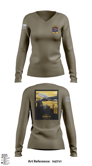 Women's Long Sleeve Vneck Shirt, VQ4 Shadows, Navy, Teamtime, Team time, sublimation, custom sports apparel, team uniforms, spirit wear, spiritwear, sports uniforms, custom shirts, team store, custom team store, fundraiser sports, apparel fundraiser