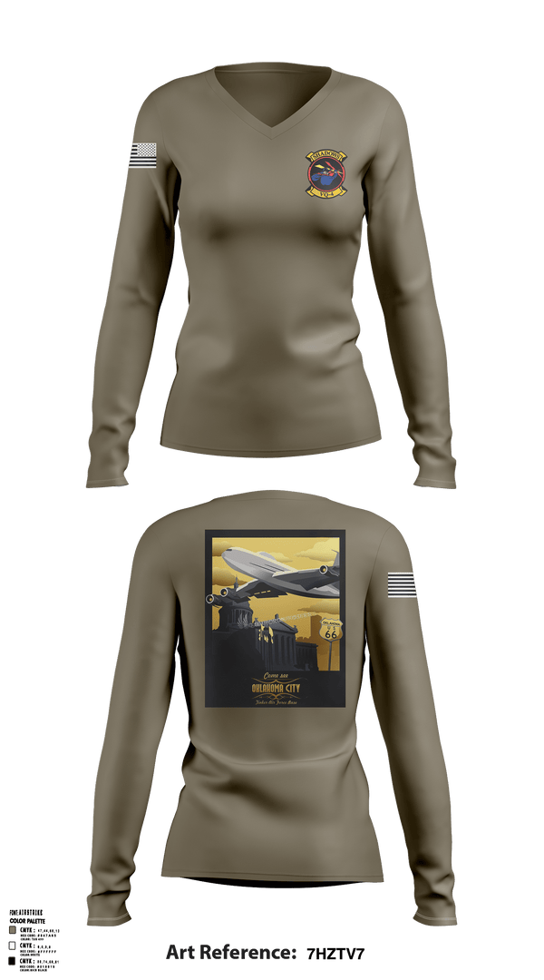Women's Long Sleeve Vneck Shirt, VQ4 Shadows, Navy, Teamtime, Team time, sublimation, custom sports apparel, team uniforms, spirit wear, spiritwear, sports uniforms, custom shirts, team store, custom team store, fundraiser sports, apparel fundraiser