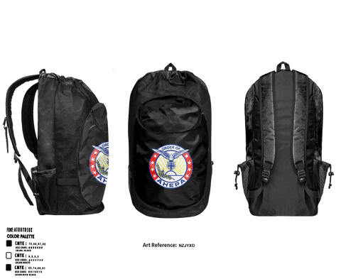 Gear Bag, AHEPA, , Teamtime, Team time, sublimation, custom sports apparel, team uniforms, spirit wear, spiritwear, sports uniforms, custom shirts, team store, custom team store, fundraiser sports, apparel fundraiser