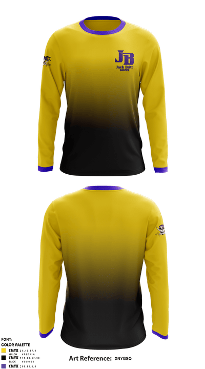 Jack Britt High School Soccer 14751737 Long Sleeve Performance Shirt - 1