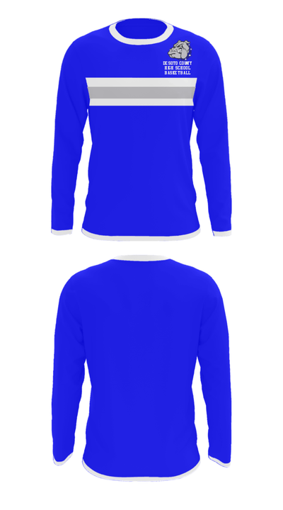 Desoto County High School Basketball 2166073 Long Sleeve Performance Shirt - 23