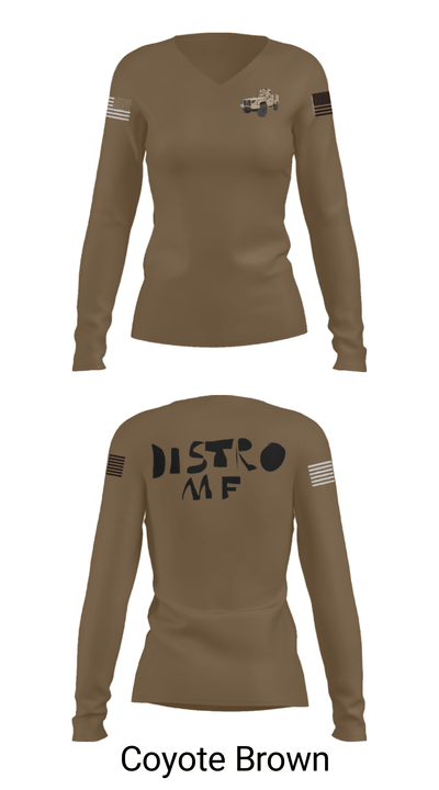 19th SFG GSB A CO. 23995628 Women's Long Sleeve V-neck Shirt - 37