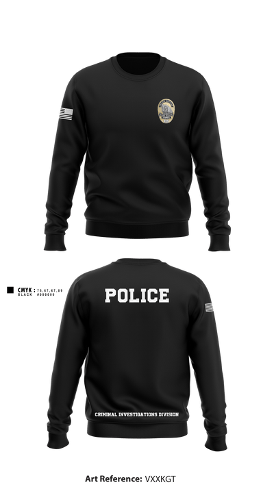 POLICE CRIMINAL INVESTIGATIONS DIVISION 56633419 Crew Neck Sweatshirt - 1