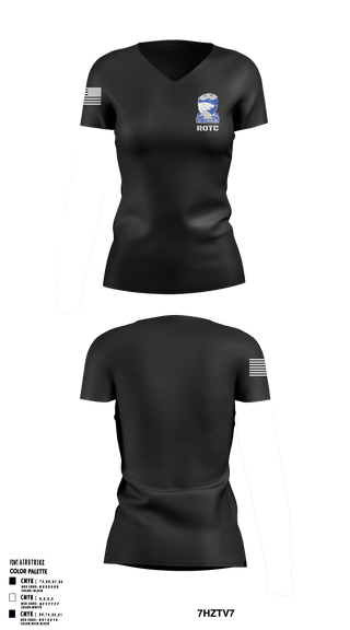 Women's Short Sleeve Vneck Shirt, ARMY ROTC, Army, Teamtime, Team time, sublimation, custom sports apparel, team uniforms, spirit wear, spiritwear, sports uniforms, custom shirts, team store, custom team store, fundraiser sports, apparel fundraiser