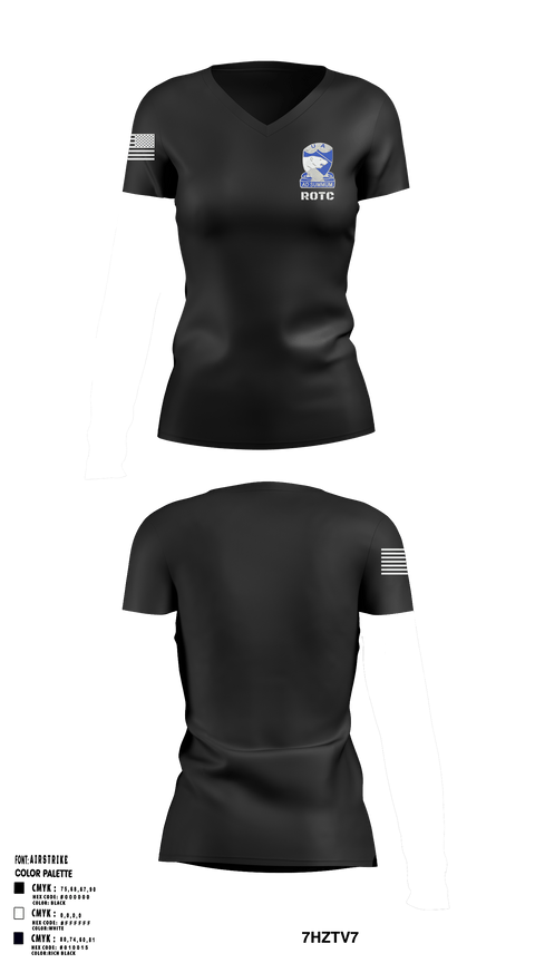 Women's Short Sleeve Vneck Shirt, ARMY ROTC, Army, Teamtime, Team time, sublimation, custom sports apparel, team uniforms, spirit wear, spiritwear, sports uniforms, custom shirts, team store, custom team store, fundraiser sports, apparel fundraiser