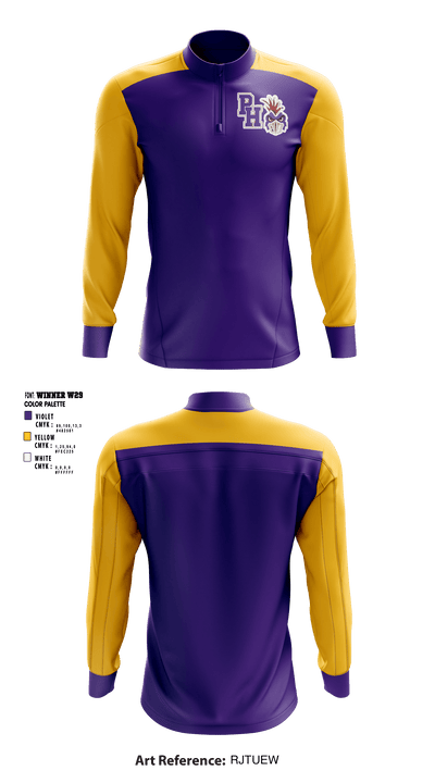 Pleasant Hill High School Cheer 77113952 Quarter Zip Jacket - 1