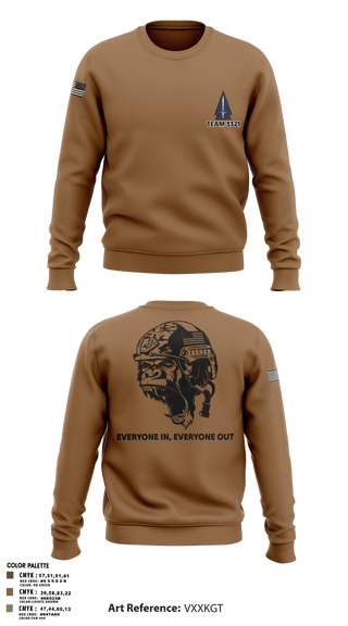 Crew Neck Sweatshirt, 3rd SFAB, Army, Teamtime, Team time, sublimation, custom sports apparel, team uniforms, spirit wear, spiritwear, sports uniforms, custom shirts, team store, custom team store, fundraiser sports, apparel fundraiser