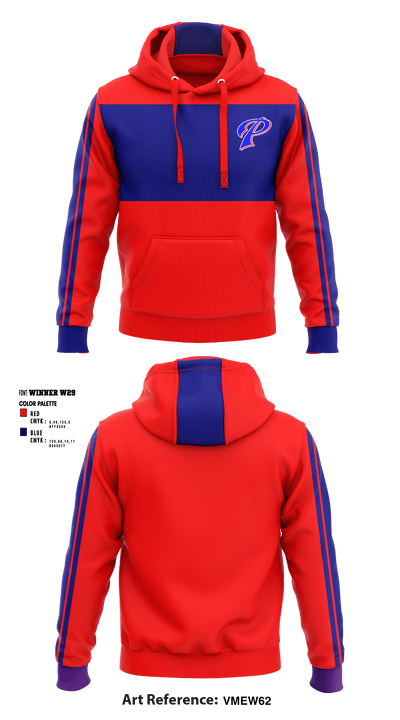 William M Colmer Middle School Volleyball 86140562 Hoodie - 1