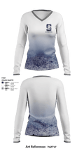 Silver High School 31016057 Women's Long Sleeve V-neck Shirt - 1