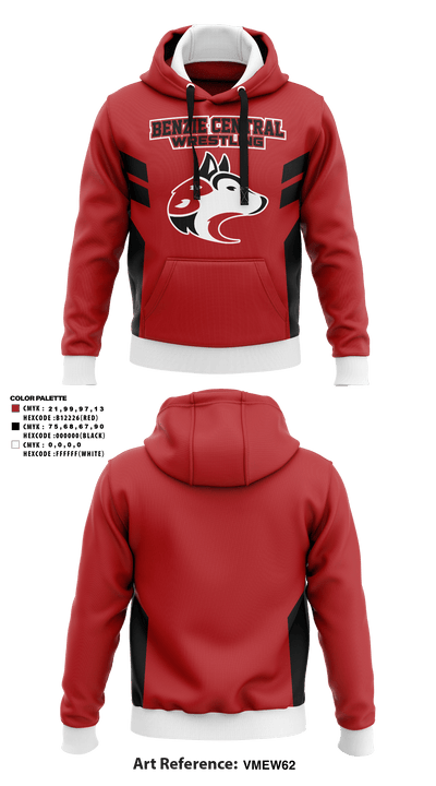 Benzie Central High School Wrestling 6539226 Hoodie - 1