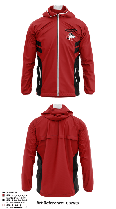 Benzie Central High School Wrestling 6539226 Windbreaker - 1