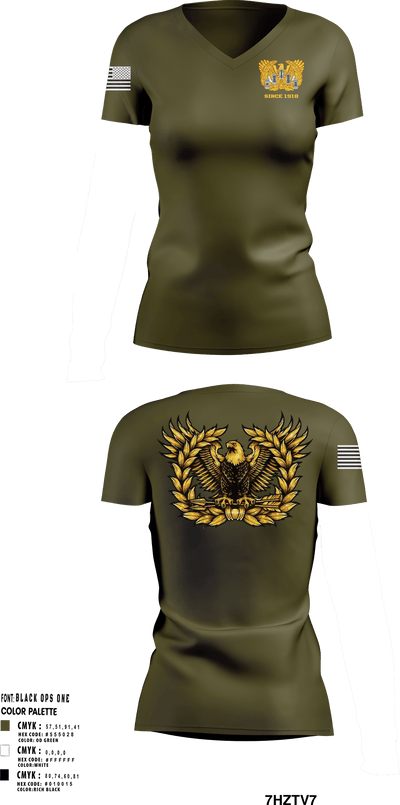 U11 40106032 Women's Short Sleeve V-neck Shirt - 1