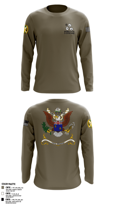 1-155th Dixie Thunder 83572891 Long Sleeve Performance Shirt - 10