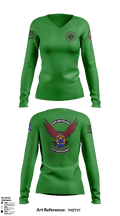 2-39 44850814 Women's Long Sleeve V-neck Shirt - 2