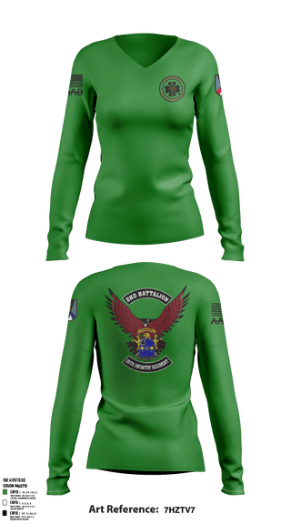 Women's Long Sleeve Vneck Shirt, , Army, Teamtime, Team time, sublimation, custom sports apparel, team uniforms, spirit wear, spiritwear, sports uniforms, custom shirts, team store, custom team store, fundraiser sports, apparel fundraiser