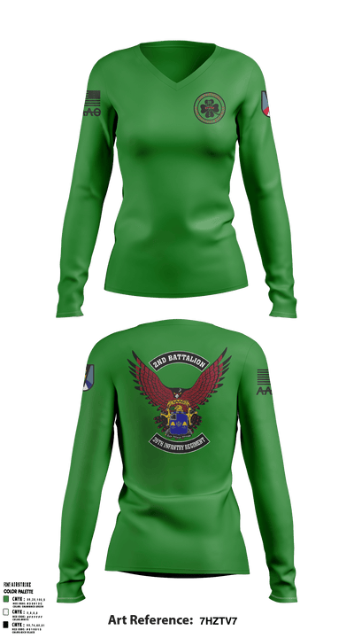 2-39 44850814 Women's Long Sleeve V-neck Shirt - 2