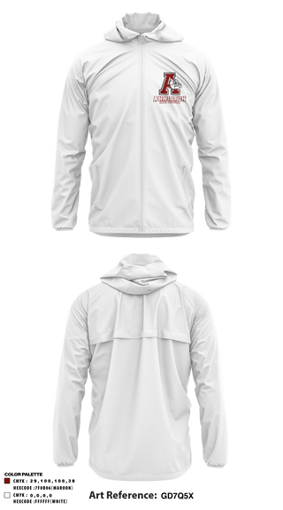 Windbreaker, Anniston High School, Spirit Store, Teamtime, Team time, sublimation, custom sports apparel, team uniforms, spirit wear, spiritwear, sports uniforms, custom shirts, team store, custom team store, fundraiser sports, apparel fundraiser
