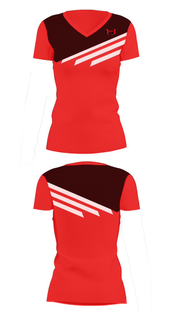 Women's Short Sleeve Vneck Shirt, Hibriten High School Wrestling, Wrestling, Teamtime, Team time, sublimation, custom sports apparel, team uniforms, spirit wear, spiritwear, sports uniforms, custom shirts, team store, custom team store, fundraiser sports, apparel fundraiser