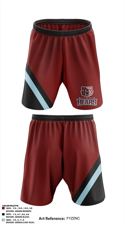 Baldwin High School 30634360 Athletic Shorts With Pockets - 2
