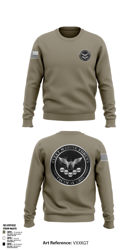 Crew Neck Sweatshirt, , Marines, Teamtime, Team time, sublimation, custom sports apparel, team uniforms, spirit wear, spiritwear, sports uniforms, custom shirts, team store, custom team store, fundraiser sports, apparel fundraiser