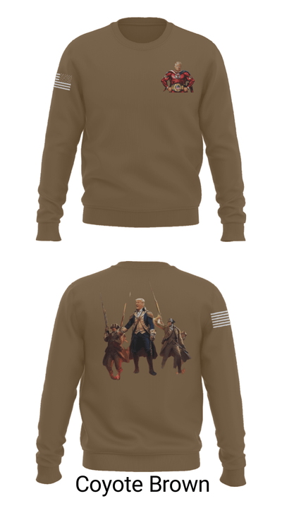 6th BEB Elk Forward  Support Company 17164006 Crew Neck Sweatshirt - 8