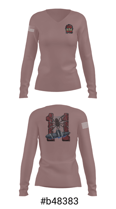TOCRON-11 34379737 Women's Long Sleeve V-neck Shirt - 34