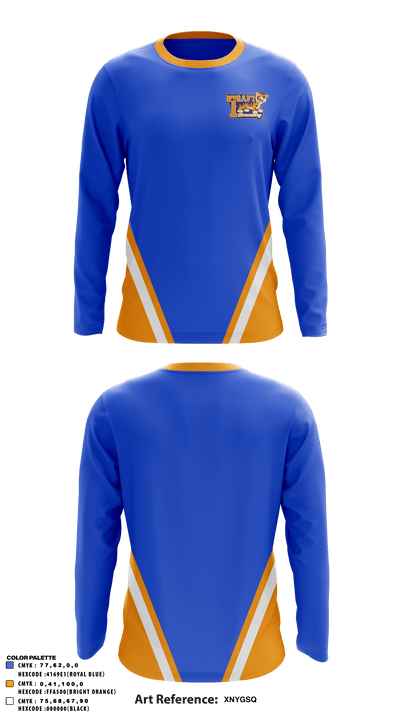 William Howard Taft Elementary School 54878145 Long Sleeve Performance Shirt - 27