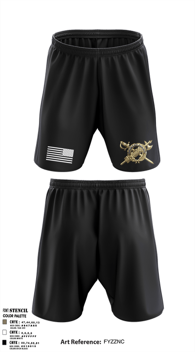 USAICoE & Ft. Huachuca 90719442 Athletic Shorts With Pockets - 3