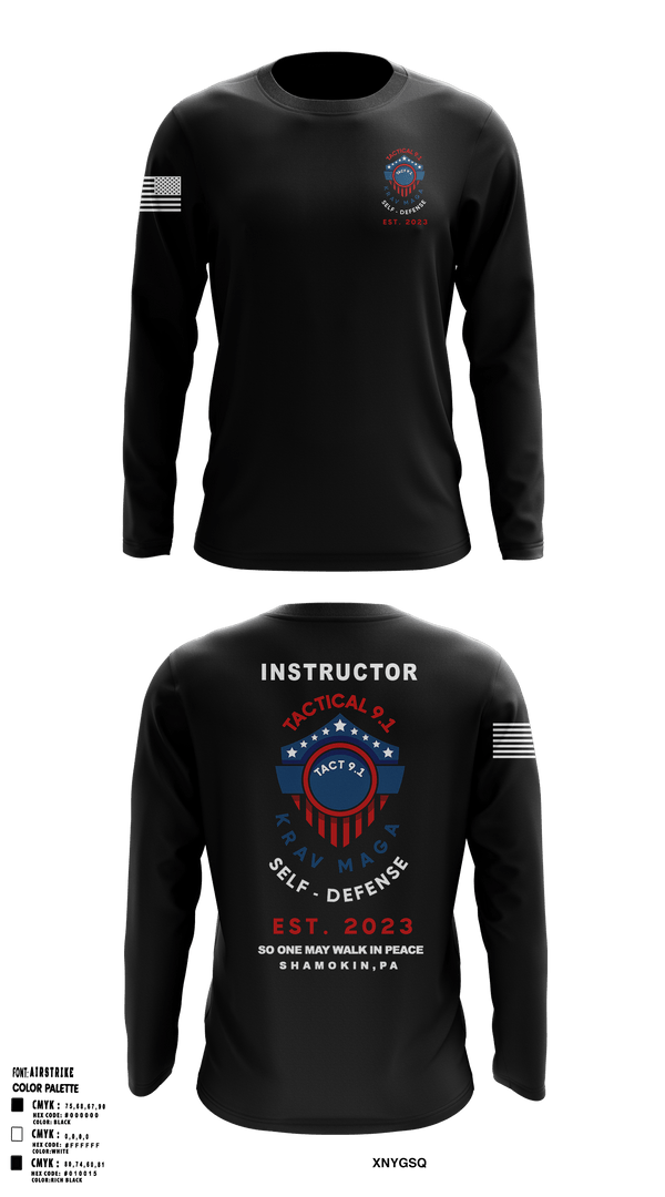 Long Sleeve Performance Shirt, Tactical 9.1 Krav Maga Self Defense, Wrestling, Teamtime, Team time, sublimation, custom sports apparel, team uniforms, spirit wear, spiritwear, sports uniforms, custom shirts, team store, custom team store, fundraiser sports, apparel fundraiser