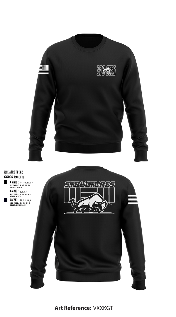 Crew Neck Sweatshirt, 379 ECES/CEOHS, Air Force, Teamtime, Team time, sublimation, custom sports apparel, team uniforms, spirit wear, spiritwear, sports uniforms, custom shirts, team store, custom team store, fundraiser sports, apparel fundraiser