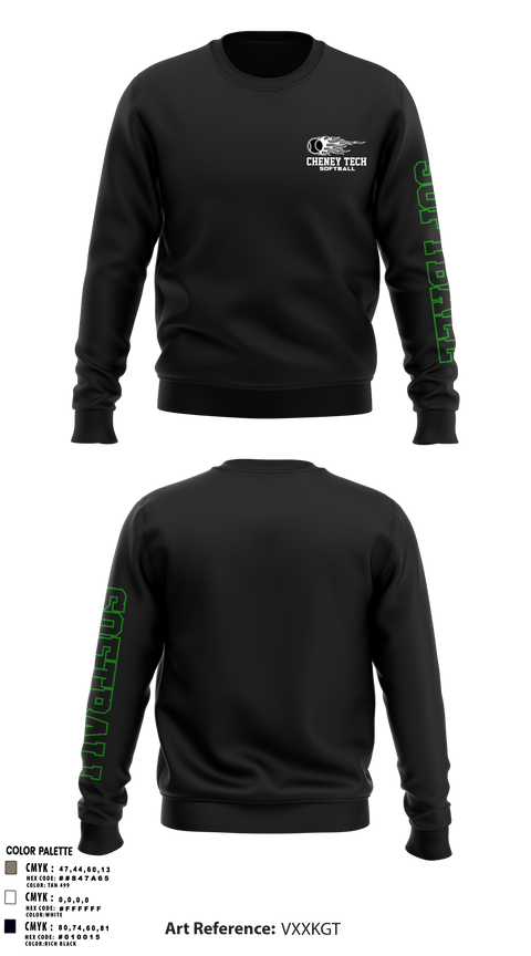 Crew Neck Sweatshirt, Howell Cheney Technical High School Softball, Softball, Teamtime, Team time, sublimation, custom sports apparel, team uniforms, spirit wear, spiritwear, sports uniforms, custom shirts, team store, custom team store, fundraiser sports, apparel fundraiser