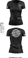 Crime Reduction Task Force 47911352 Women's Short Sleeve V-neck Shirt - 1