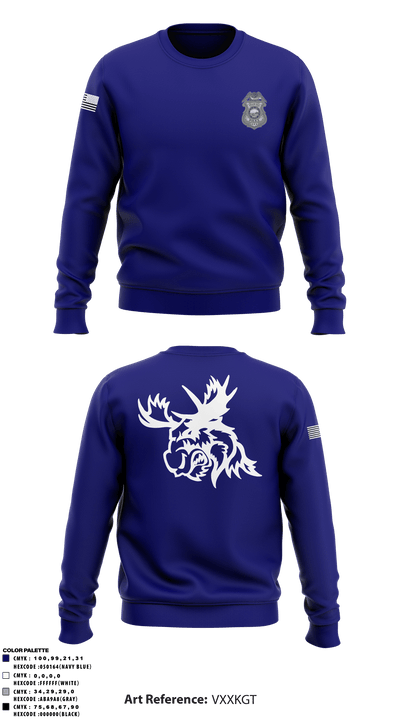 SPD TACTICAL RESPONSE TEAM 13504986 Crew Neck Sweatshirt - 1