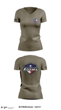Texas Municipal Police Association 6518461 Women's Short Sleeve V-neck Shirt - 3