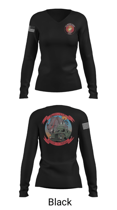 Mwss-273 21375941 Women's Long Sleeve V-neck Shirt - 39