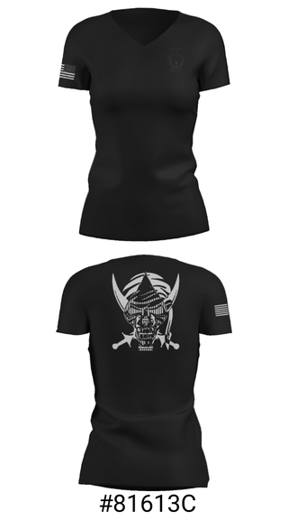 Women's Short Sleeve Vneck Shirt, , Army, Teamtime, Team time, sublimation, custom sports apparel, team uniforms, spirit wear, spiritwear, sports uniforms, custom shirts, team store, custom team store, fundraiser sports, apparel fundraiser
