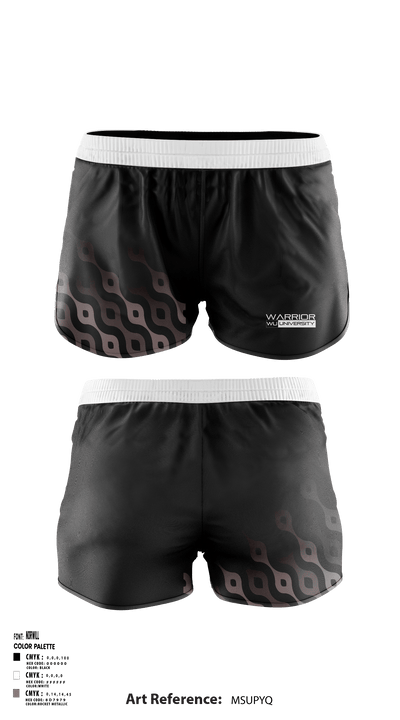 Warrior University 35293904 Women's Shorts - 1