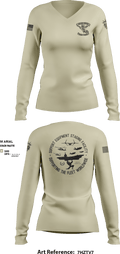 STAGING FACILITY 22010365 Women's Long Sleeve V-neck Shirt - 10