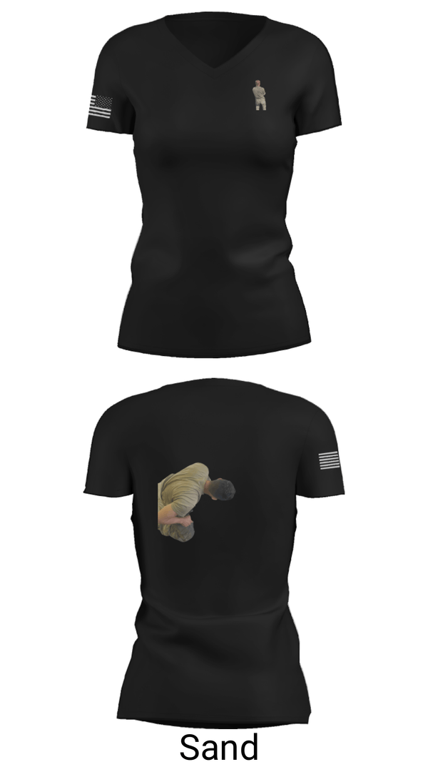 Women's Short Sleeve Vneck Shirt, , Army, Teamtime, Team time, sublimation, custom sports apparel, team uniforms, spirit wear, spiritwear, sports uniforms, custom shirts, team store, custom team store, fundraiser sports, apparel fundraiser