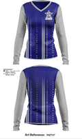 Soldotna High School Softball 81044932 Women's Long Sleeve V-neck Shirt - 1