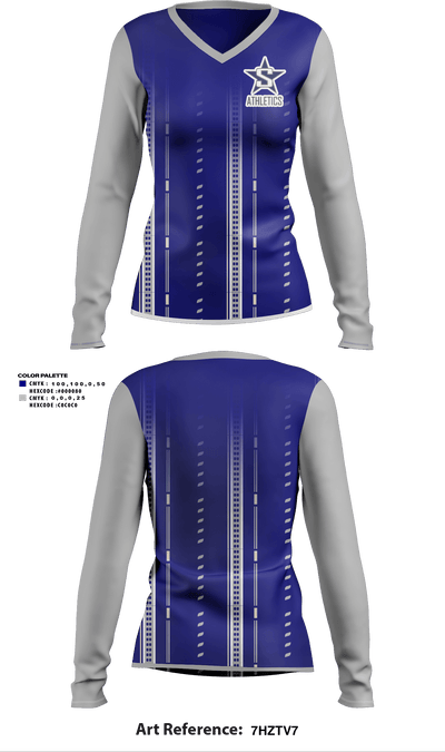 Soldotna High School Softball 81044932 Women's Long Sleeve V-neck Shirt - 1