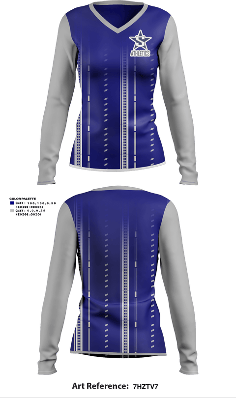 Women's Long Sleeve Vneck Shirt, Soldotna High School Softball, Softball, Teamtime, Team time, sublimation, custom sports apparel, team uniforms, spirit wear, spiritwear, sports uniforms, custom shirts, team store, custom team store, fundraiser sports, apparel fundraiser
