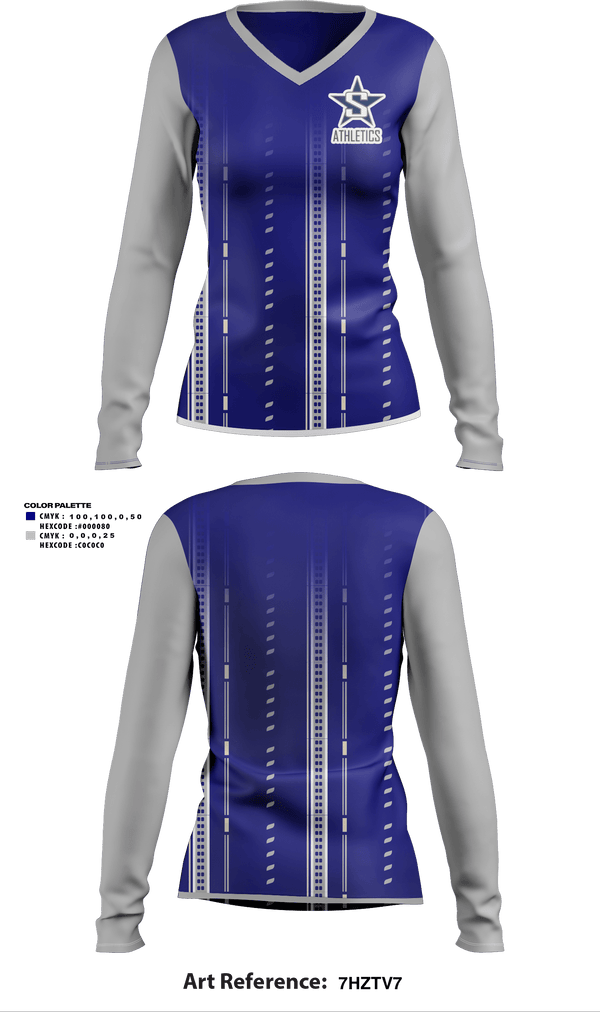 Women's Long Sleeve Vneck Shirt, Soldotna High School Softball, Softball, Teamtime, Team time, sublimation, custom sports apparel, team uniforms, spirit wear, spiritwear, sports uniforms, custom shirts, team store, custom team store, fundraiser sports, apparel fundraiser
