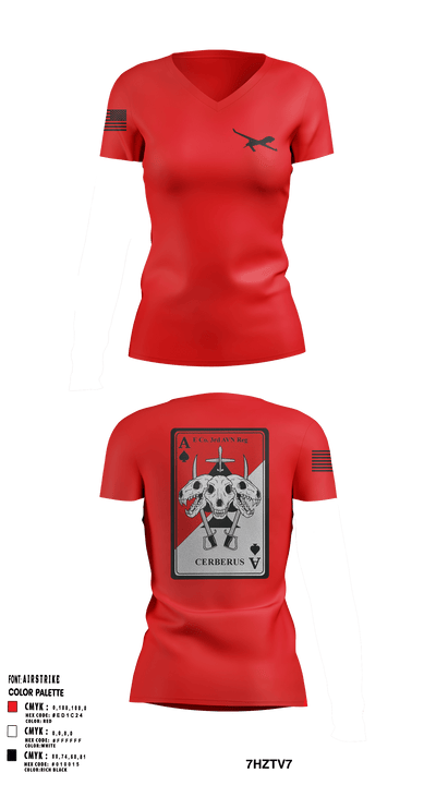 E.Co 3/CAB “Cerberus” 56288526 Women's Short Sleeve V-neck Shirt - 43