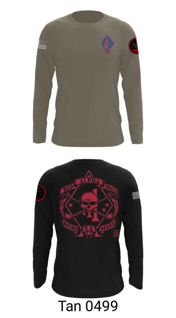 Long Sleeve Performance Shirt, , Marines, Teamtime, Team time, sublimation, custom sports apparel, team uniforms, spirit wear, spiritwear, sports uniforms, custom shirts, team store, custom team store, fundraiser sports, apparel fundraiser