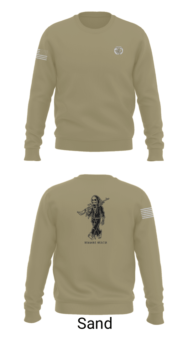 Crew Neck Sweatshirt, , Marines, Teamtime, Team time, sublimation, custom sports apparel, team uniforms, spirit wear, spiritwear, sports uniforms, custom shirts, team store, custom team store, fundraiser sports, apparel fundraiser