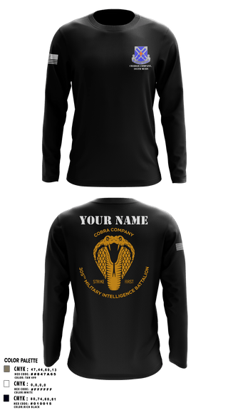 Long Sleeve Performance Shirt, Charlie Company, 305th MI BN, , Teamtime, Team time, sublimation, custom sports apparel, team uniforms, spirit wear, spiritwear, sports uniforms, custom shirts, team store, custom team store, fundraiser sports, apparel fundraiser