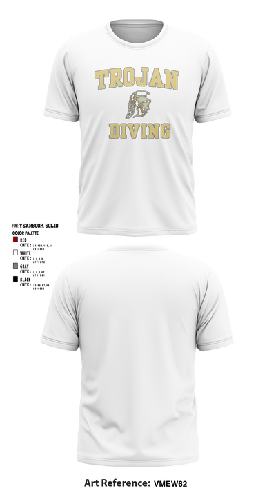 University Of Southern California Diving 38780209 Short Sleeve Performance Shirt - 14